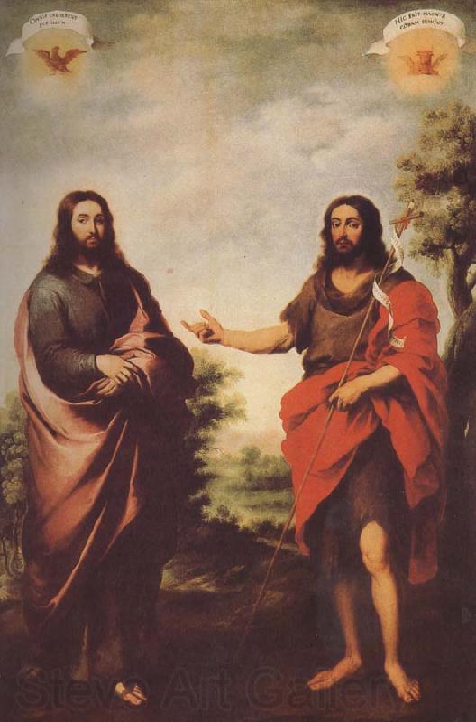 Bartolome Esteban Murillo John the Baptist to identify the Messiah Norge oil painting art